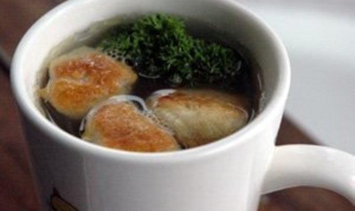 Бульон куриный с клецками a la solferino