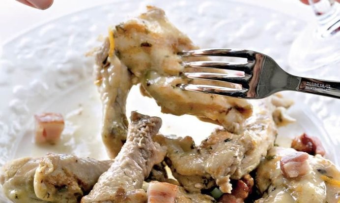 Цыпленок в медово-винном соусе