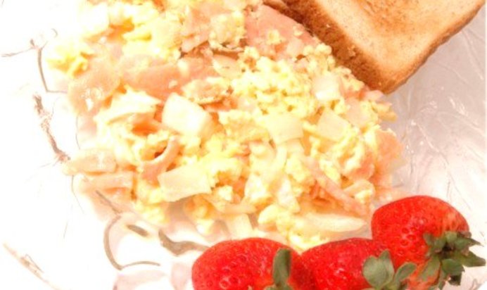 Омлет с семгой