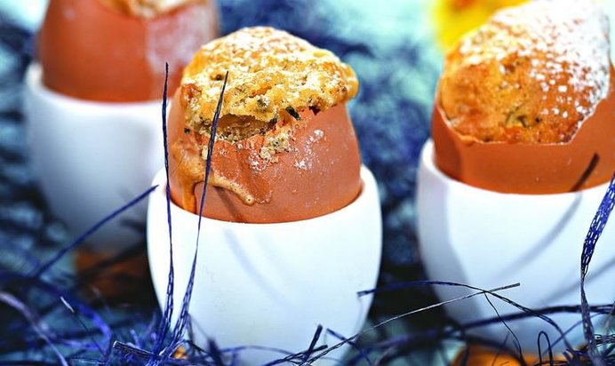 Кексики в яичной скорлупе