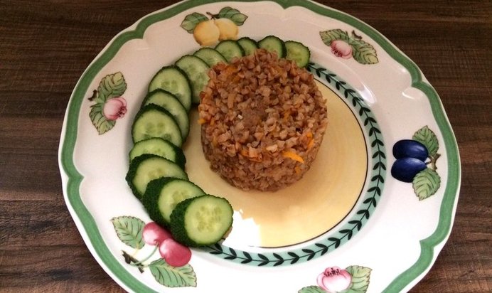 Гречневая каша с телячьим фаршем