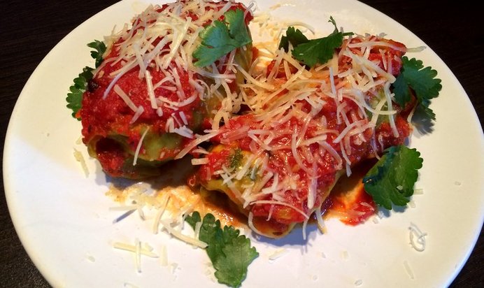 Голубцы с орехами и паниром