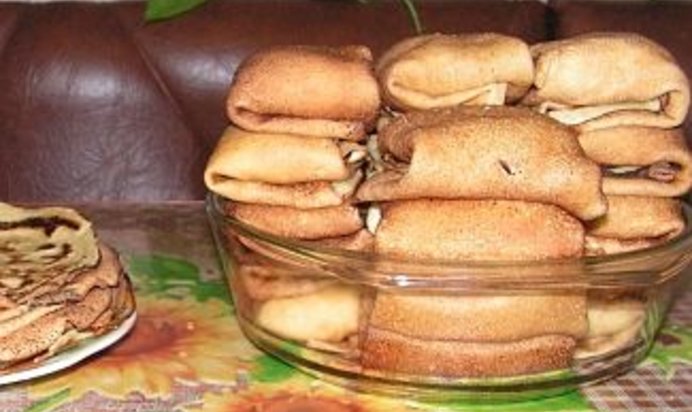 Блины, фаршированные грушами