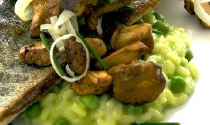 Грибы с песто