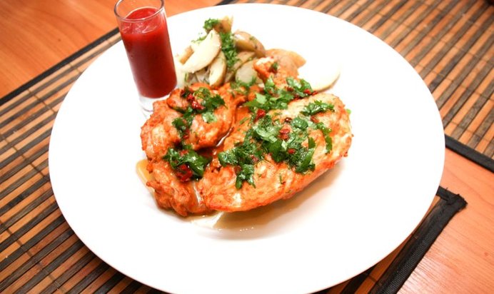 Цыпленок табака в мультиварке