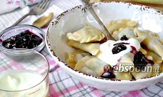 Вареники с черникой