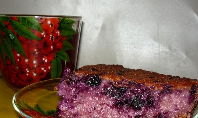 Черничная запеканка