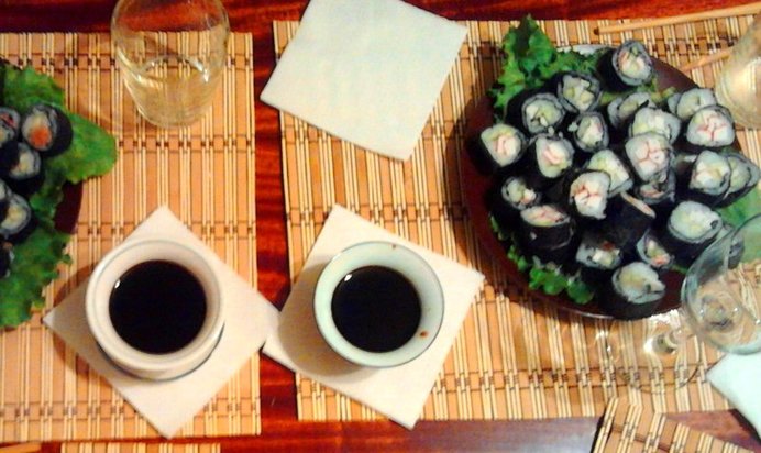 Роллы с семгой