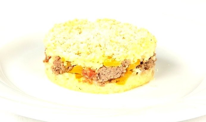 Запеканка из риса с фаршем