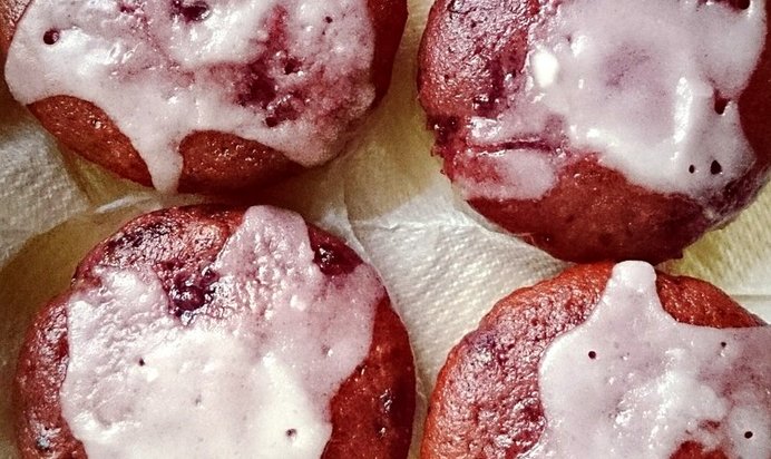 Черничные маффины с лимонной цедрой