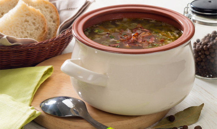 Щи с беконом