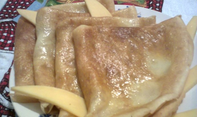 Блинчики с сыром