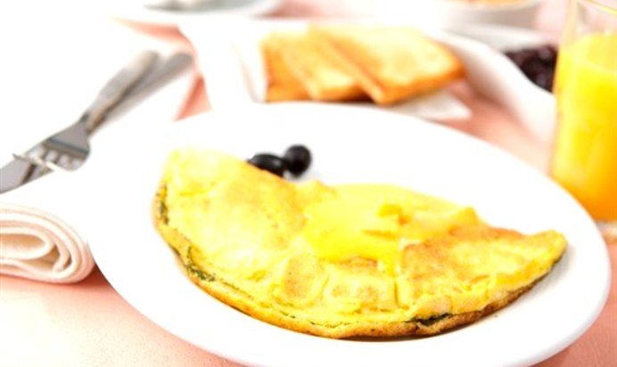 Яичный паровой омлет