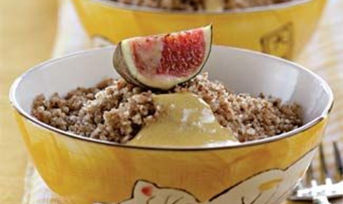 Каша гречневая пуховая со сливочным соусом