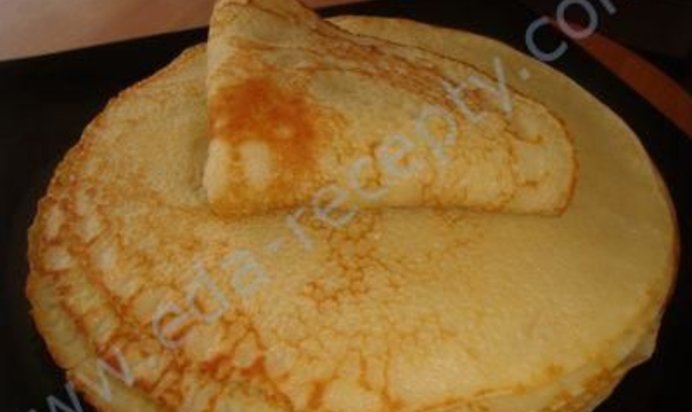 Блинчики на сгущенном молоке