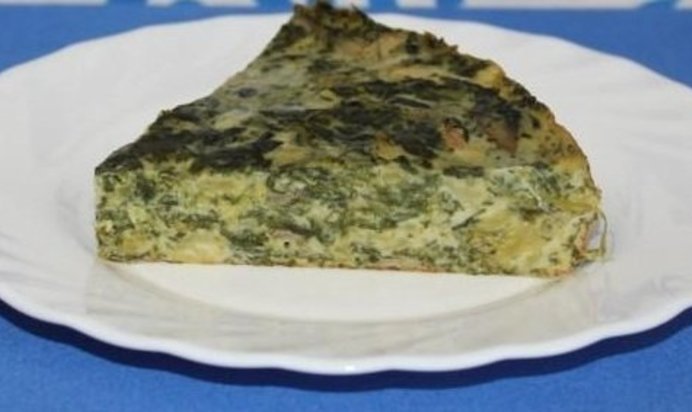 Запеканка из брокколи и шпината