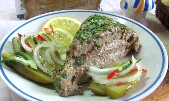 Мясной торт