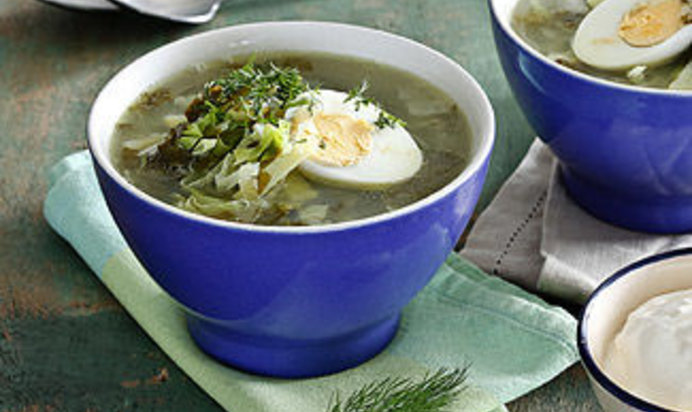 Зеленые щи в мультиварке