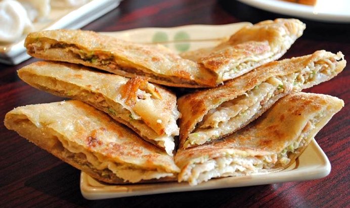 Блины с курицей и сыром