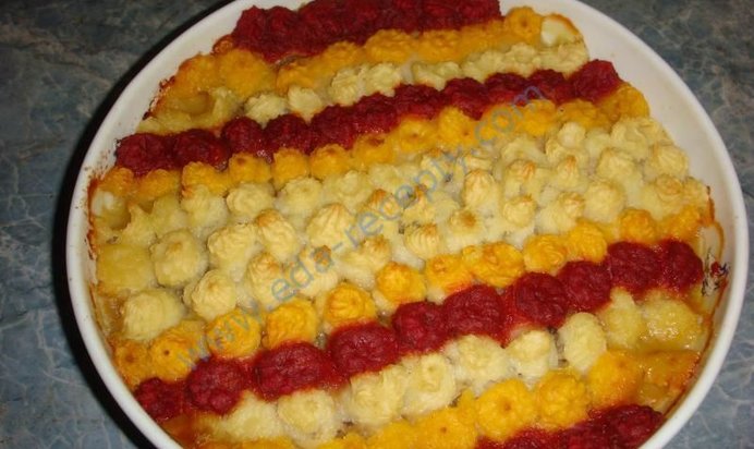 Картофельная запеканка с курицей и грибами