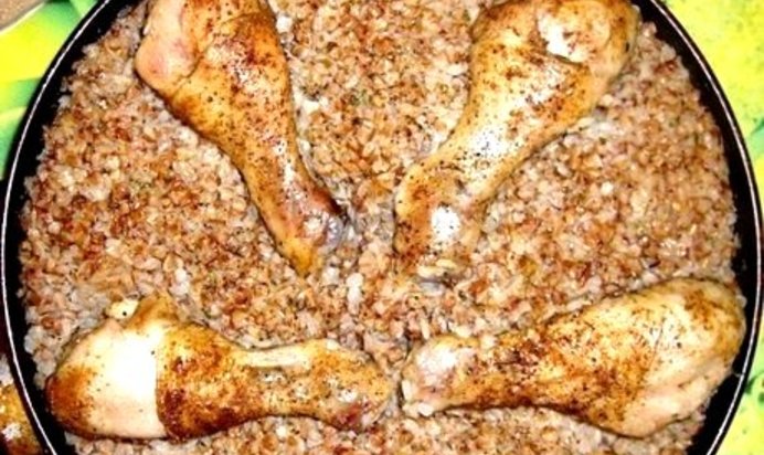 Гречка с голенью в мультиварке