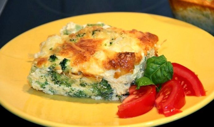 Запеканка из брокколи для детей