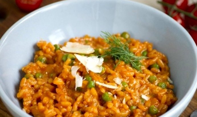 Ризотто с горошком