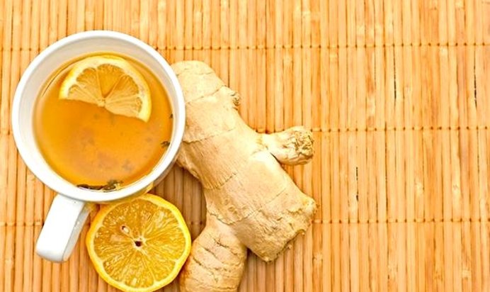 Имбирный чай с лимоном