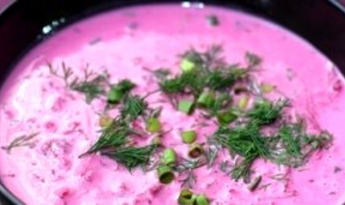 Свекольник на кефире