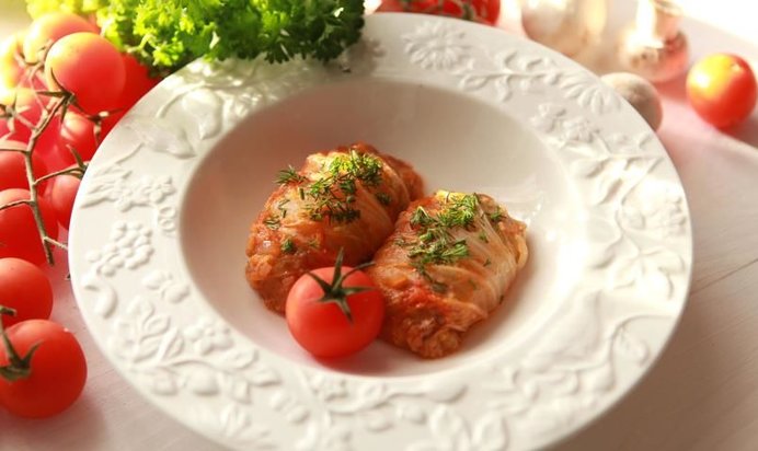 Грибные голубцы с булгуром