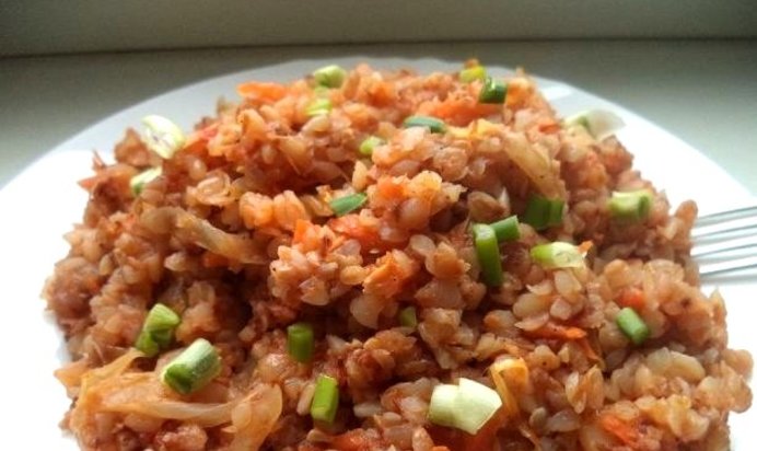 Гречка с капустой
