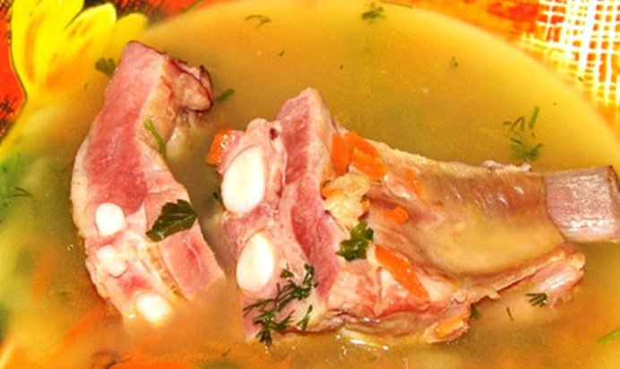 Бульон из ребрышек