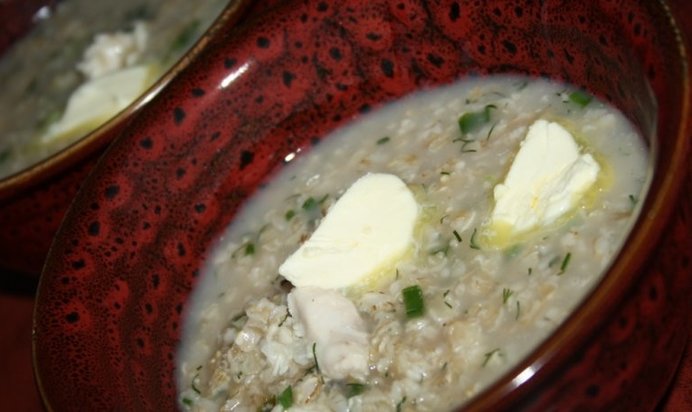 Овсяная каша с курицей в мультиварке