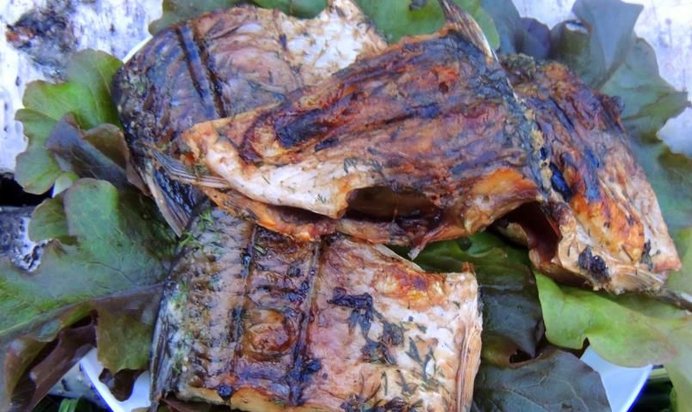 Шашлык из карася