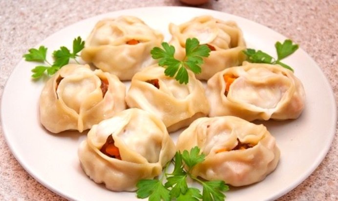 Манты с тыквой по-казахски