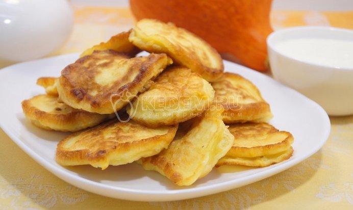 Оладьи с тыквой «Вкусные»