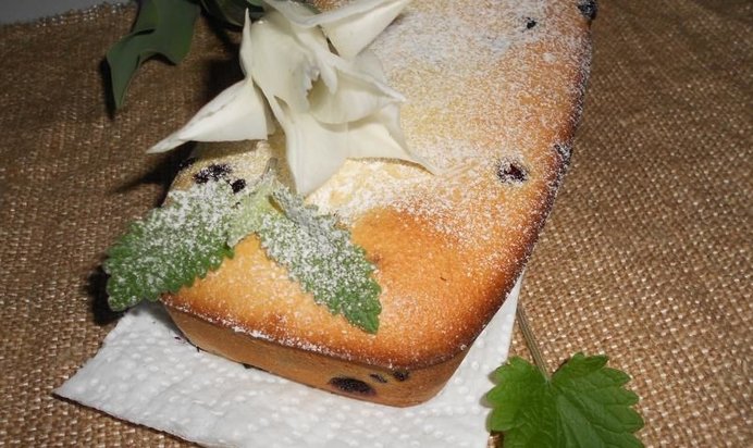 Черничная шарлотка