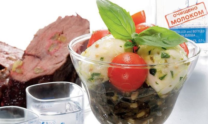 Телятина, тушенная с красным вином