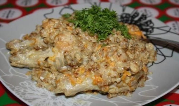 Гречневая каша с курицей в мультиварке