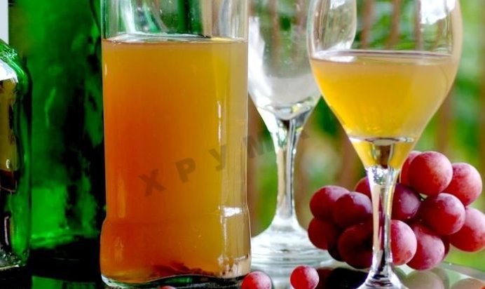 Домашнее белое вино из винограда