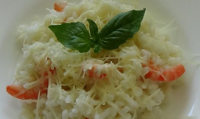 Ризотто с креветками