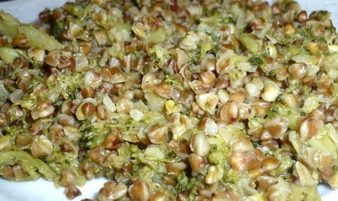 Гречка с брокколи
