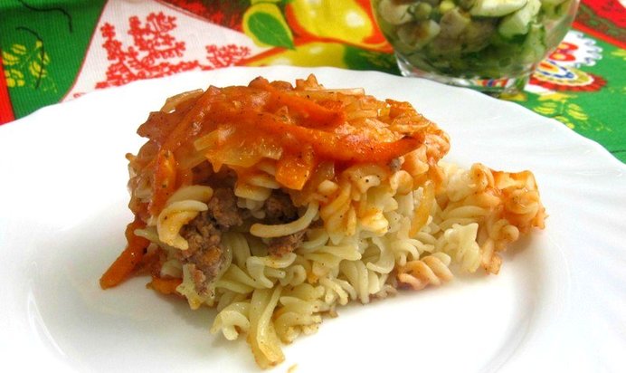 Макаронная запеканка из духовки