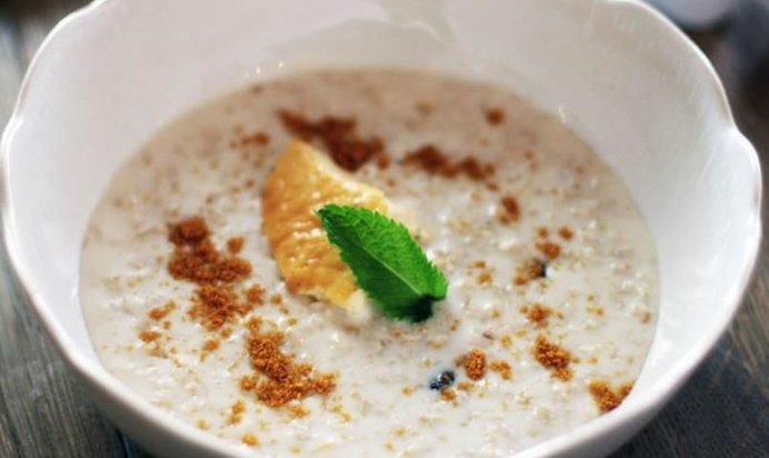 Овсяная каша с крем-брюле