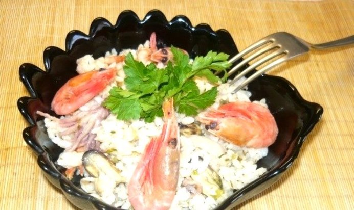 Рис на сковороде