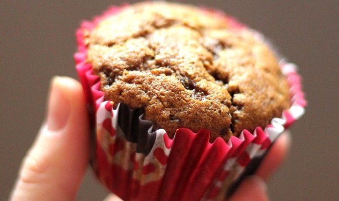 Тыквенные маффины с карамелью