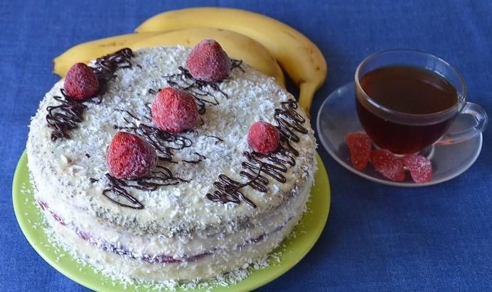 Торт Клубничный поцелуй