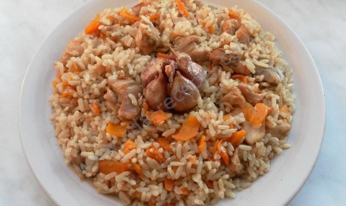 Узбекский плов с курицей домашний