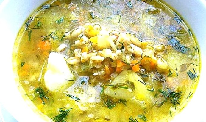 Вкусный рассольник с перловкой