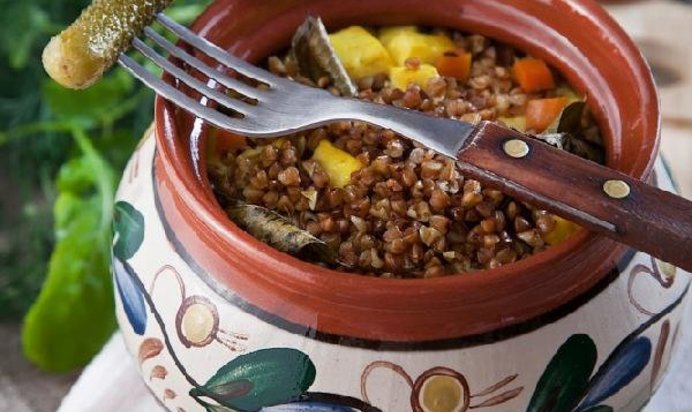 Димкина каша (гречневая каша с овощами и сыром)